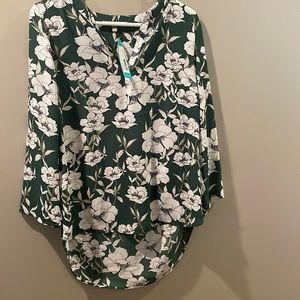 Green dress shirt blouse